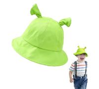 UILYNIU Bucket Hat for Women Men Fisherman Sun Hat Cotton Sun Hat Cute Summer Travel Beach Outdoor Cap Funny Cosplay Outdoor Foldable Wide Brim Hip hop Party (UK, Alpha, M, L, Green)
