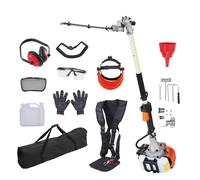 VEVOR 15.7-inch 26CC 2 Cycle Gas Hedge Trimmer, Gas Powered Pole Hedge Trimmer with Dual Sided Dual Action Blade, 270° Adjustable Trimmer Head, Suitable for Trimming Shrubs, Bushes