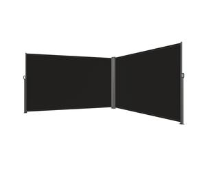 Uimoso 236"x 71" Black Retractable Side Awnig Aluminum Rust-Proof Privacy Screen