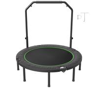 VEVOR 52" Foldable Mini Fitness Trampoline Adults Exercise Rebounder with Handle