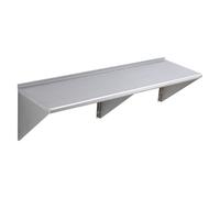 VEVOR 60" x 18" Stainless Steel Wall Mounted Shelf Kitchen Restaurant Shelving