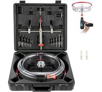 VEVOR Adjustable Hole Saw Cutter Kit Hole Cutter 1-5/8" to 8" w/PC Dust Shield