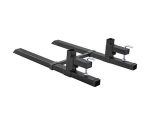 Uimoso Clamp On Pallet Forks 2000lbs Tractor Forks 43" Adjustable Bucket Forks