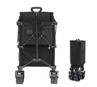 VEVOR Collapsible Folding Wagon 400L Beach Wagon Cart Heavy Duty 350-450 lbs