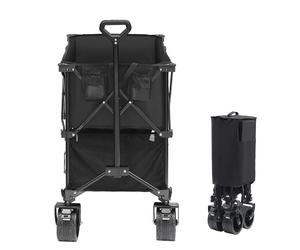 Uimoso Collapsible Folding Wagon 400L Beach Wagon Cart Heavy Duty 350 lbs