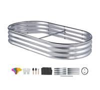 VEVOR Galvanized Raised Garden Bed Planter Box 71.9x36.4x11\" Flower Vegetable