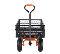 Uimoso Garden Dump Cart Heavy-duty Metal Yard Carts and Wagons 400 lbs Loading
