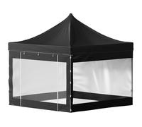 VEVOR 10 x 10 FT Pop Up Canopy Tent, Outdoor Patio Gazebo Tent with Removable Sidewalls and Wheeled Bag, UV Resistant Waterproof Instant Gazebo Shelter for Party, Garden, Backyard, Black