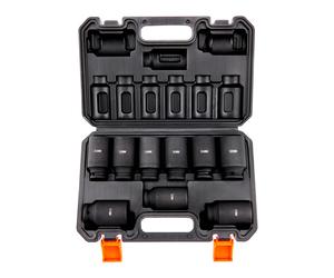 Uimoso Impact Sockets Set 9pcs 6-Point 1/2in Metric Drive Bit Ratchet Tool Kit