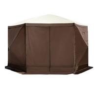 Uimoso Pop-up Camping Gazebo Camping Canopy Shelter 6 Sided 12' x 12' Sun Shade