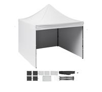 Uimoso Pop Up Canopy Tent Outdoor Gazebo Tent 10x10FT with Sidewalls & Bag White