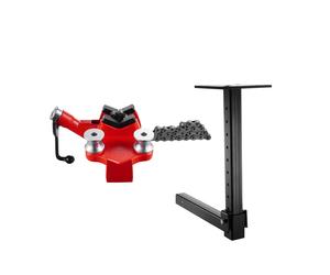 Uimoso Screw Bench Chain Vise with Hitch Mount Plate for 1/8-5 inch Pipe Holding