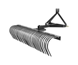 Uimoso Tow Behind Dethatcher 72" 3-Point Lawn Dethatcher Rake with Attachments