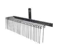 VEVOR Tow Behind Landscape Rake, 72" Tow Dethatcher with 32 Steel Tines, Lawn Dethatcher Rake Attaches to Category 1, 3 Point Hitch for Tractor, for Leaves, Pine Needles, Straw, and Grass