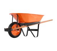 Uimoso Wheelbarrow Cart One Wheel Garden Dump Cart 330 lbs Yard Utility Cart