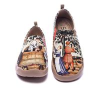 UIN Women's Art Du Vin France Lightweight Comfortable Slip On Loafer Flat Art Travel Painted Shoes Multicolor 260mm, UK Size 7, EU Size (41)