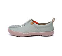 UIN Women's Bear's Hug Slip On Shoes Gifts Cute Style Canvas Walking Lightweight Comfortable Art Painted Travel Shoe Multicolor