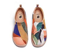 UIN Women's Lightweight Walking Casual Slip Ons Art Painted Travel Shoes Molandi Fashion 240mm, UK Size 5, EU Size (38.5)