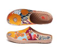 UIN Women's Marigolds Colorful Slippers Lightweight Slip On Loafer Flat Art Travel Painted Shoes 255mm, UK Size 6.5, EU Size (40.5)