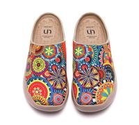 UIN Women's Shoes Blossom Slipper Walking Lightweight Slip On Loafer Spring Autumn Summer Flat Art Travel Painted Shoe 245mm, UK Size 5.5, EU Size (39)