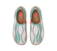UIN Women's Slip Ons Walking Casual Loafers Comfortable Art Painted Travel Shoes Lightweight Sneaker Toledo I - Spring Peach (40)