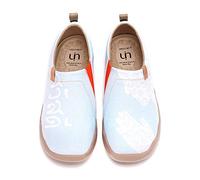 UIN Women's Thai Smile Thailand Lightweight Comfortable Slip On Loafer Flat Art Travel Painted Shoes Multicolor 230mm, UK Size 3, EU Size (36)
