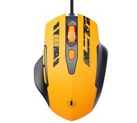 Uineer Mouse with Cable, Ergonomic Design, Up to 7200 DPI Adjustable with 6 Buttons, Computer Mouse, PC, Laptop, Computer, Plug & Play, Matte Yellow