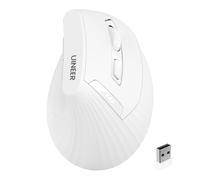 Uineer Wireless Vertical Ergonomic Mouse, 2.4 GHz, Rechargeable,4 DPI