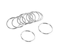 Uinfhyknd 10 x Quality 50 mm Key Pendant Split Ring Set Large Schüel Bow Spring Loaded Band
