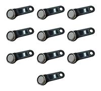 Uinfhyknd 10pcs DS1990A-F5 TM Card iButton Tag with Wall-Mounted Black