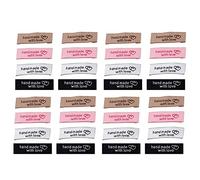 Uinfhyknd 120 Pieces Personalized Sewing Labels Sew on Clothing Labels Handmade Heart Pattern Label Tags