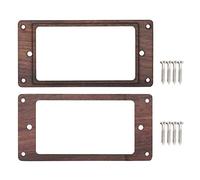 Uinfhyknd 2-Piece Electric Guitar Humbucker Guitar Pickup Frame Pickup Mounting Ring Made of Wood