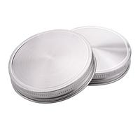 Uinfhyknd 8 Pcs Stainless Steel Jar Lids Sealed 6 mm with Silicone Seals