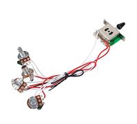 Uinfhyknd Guitar Strat Pots Precable 1 Volume 2 Tone Control 5-Way Switch Pot 3-500K
