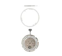 Uinfhyknd New Quality Japan 21 Jewels MIYOTA 8215 Watch Movement Black Date Wheel Stainless Steel, white