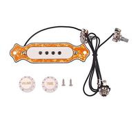 Uinfhyknd Pre Wired Pickup for 4 String Guitar Pickup Humbucker Pickup with Volume Control Yellow