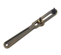 Uinfhyknd Stainless Steel Watch Case Opener Adjustable Removal Key Repair Tool, Brown Yellow