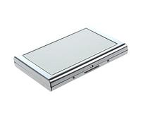 Uinfhyknd Waterproof Stainless Steel ID Card Case with Credit Card Holder and Coin Purse, white, Stylish