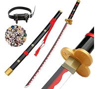 Uing Demon Slayer Wooden Sword For Roronoa Zoro, Enma, Japanese Katana, Anime Fans, Handmade, Anime Cosplay, Swords, Exquisite Wood, Collectibles, Black