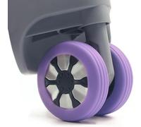 uinhuine 9Pack Luggage Suitcase Wheels Cover Carry on Luggage Wheels Cover for Most 8-Spinner Wheels Luggage Sets, Purple, Wheel Cover 2-3inch, Colorful Luggage Wheel Protector Covers