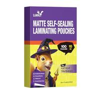 Uinkit 100 Pack 4"x6" Matte Self Seal Laminating Pouches, 10Mil Double-Sided for Recipe Cards & Photos, Waterproof Thick Plastic Sleeves to Preserve Pictures, Index Flashcards, Menus