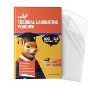 Uinkit 3.5Mil 100Pack Clear Laminating Sheets, Menu Size, 11.5 x 17.5-Inch Laminate Pouches, Protector for Photo Papers, Use in Office School Supplies, Rounded Corner
