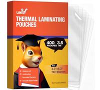 Uinkit 400 Pack Thermal Laminating Pouches 4x6 Inches 3.5Mil Thickness Laminating Sheets for Sealed Photo Business Card,4.25x6.25 Lamination Sheets Paper for Laminator Round Corner