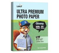 Uinkit Ultra Premium GLOSSY Photo Paper, 250 GSM Heavy Weight, 50 Sheets, Waterproof Instant Dry RC Coated, for Inkjet Printers