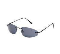 UINOFER Men's Sunglasses Polarised Black, Matrix Agent Sunglasses Men's Polarised W/Smoke Lenses, Unisex Vintage Sunglasses
