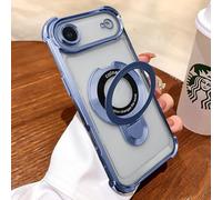 Uioeua Compatible with iPhone 17 Air Magsafe Case,Magnetic Ring Kickstand Stand and Military Grade Drop Protection for Silicone Four Corners Shockproof Case for iPhone 17 Air -Sky Blue