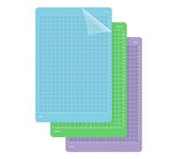 UIOK Cutting Mat, 3 Pack (StandardGrip, LightGrip, StrongGrip), 8 x 12 inch, PVC, Green, Blue, Purple