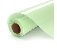 UIOK Sublimation HTV, Clear HTV Vinyl for Sublimation 12" X 5FT Glossy Sublimation HTV Vinyl for Light Colored Cotton Fabric, Sublimation Blanks Work with Sublimation Paper (Matte)