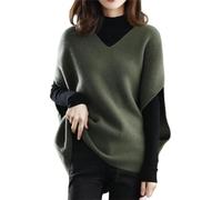UIOKLMJH Sleeveless Knitting Tops for Women Solid Color Casual Daily Wear Loose V-Neck Knitting Waistcoat 1 One Size
