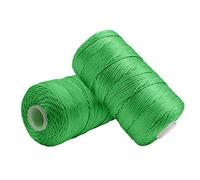 Uiopa Macrame Cord 1.5mm x 400m, Nylon Macrame Yarn for Crochet and Knitting, Fruit Green Crochet Yarn for Wall Hangings, Dream Catchers, Jewelry Making, DIY Craft Project
